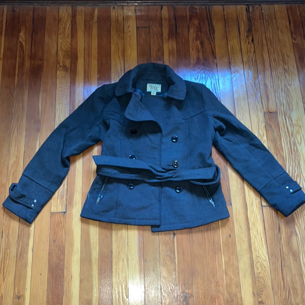 GREY PEACOAT